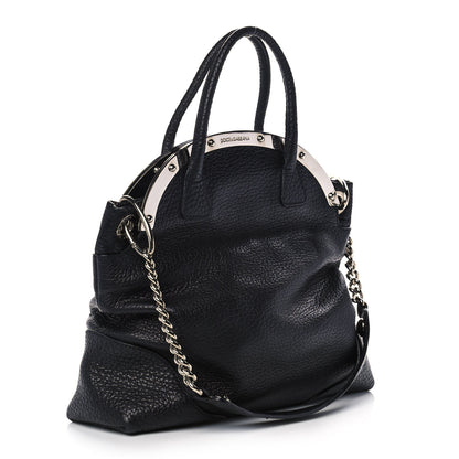 Dolce & Gabbana Calfskin Miss Camp Shoulder Bag Black 5 of 11