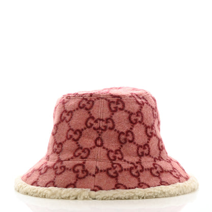 Gucci Covered Wool GG Monogram Bucket Hat M Roseate White 6 of 10