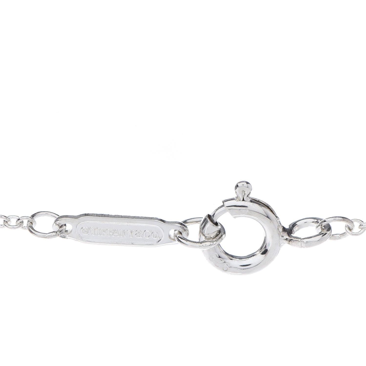 Tiffany Sterling Silver 1837 Interlocking Circles Pendant Necklace 5 of 7