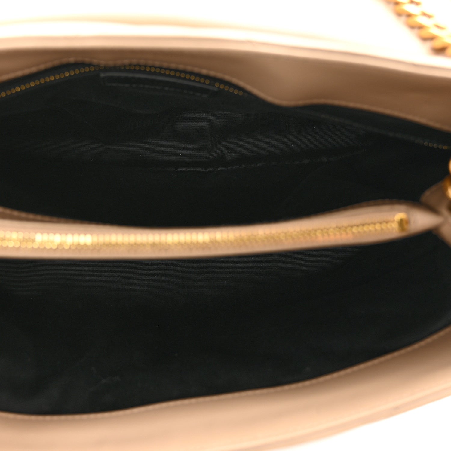 Saint Laurent Calfskin Y Quilted Monogram Medium Loulou Chain Satchel Dark Beige 6 of 10