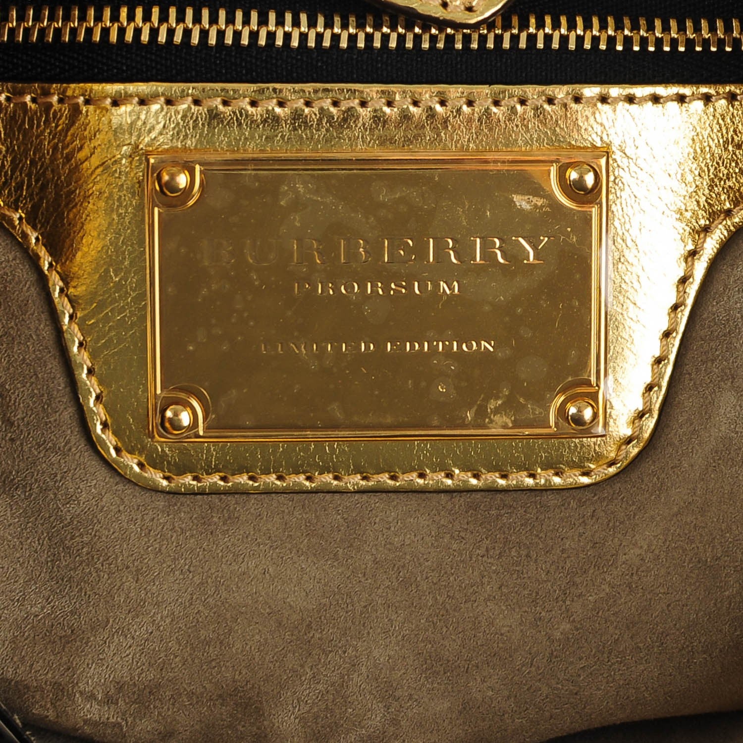 Burberry Alligator Little Crush Metallic Gold 6 of 10