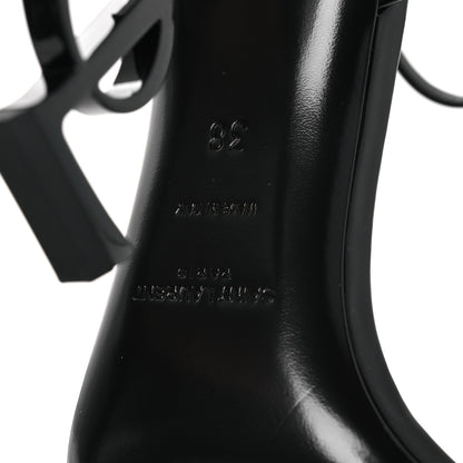 Saint Laurent Patent Calfskin Opyum 110 Sandals 38 Black 8 of 11