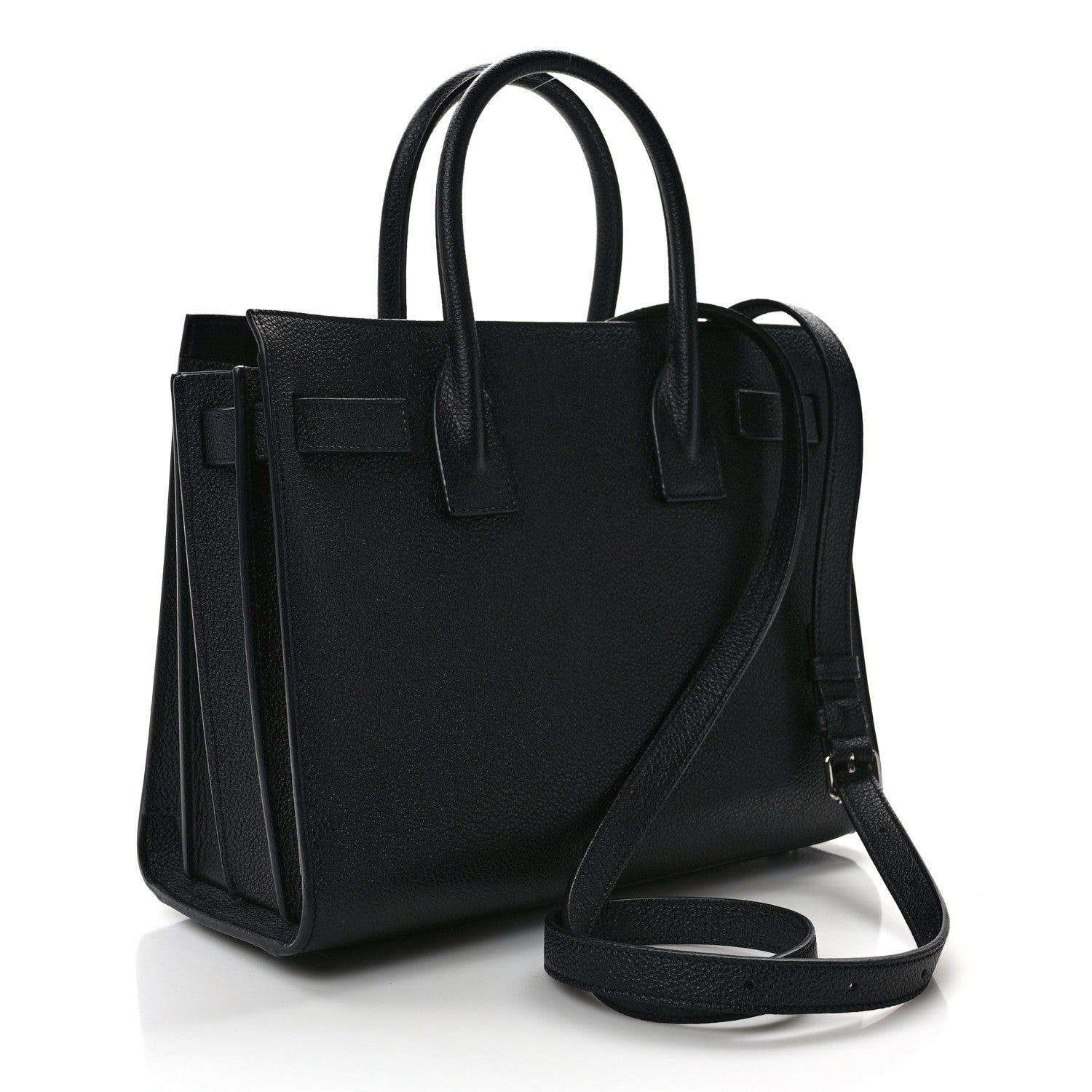 Saint Laurent Grained Calfskin Baby Sac De Jour Black 3 of 13