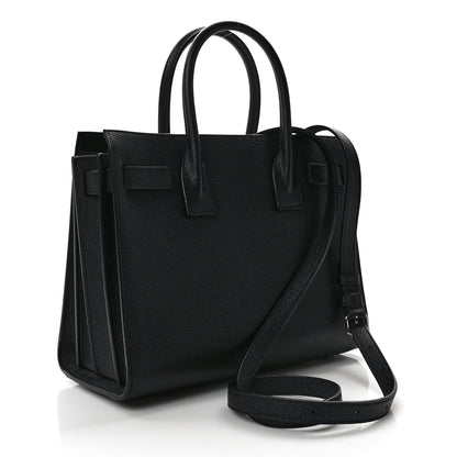 Saint Laurent Grained Calfskin Baby Sac De Jour Black 3 of 13