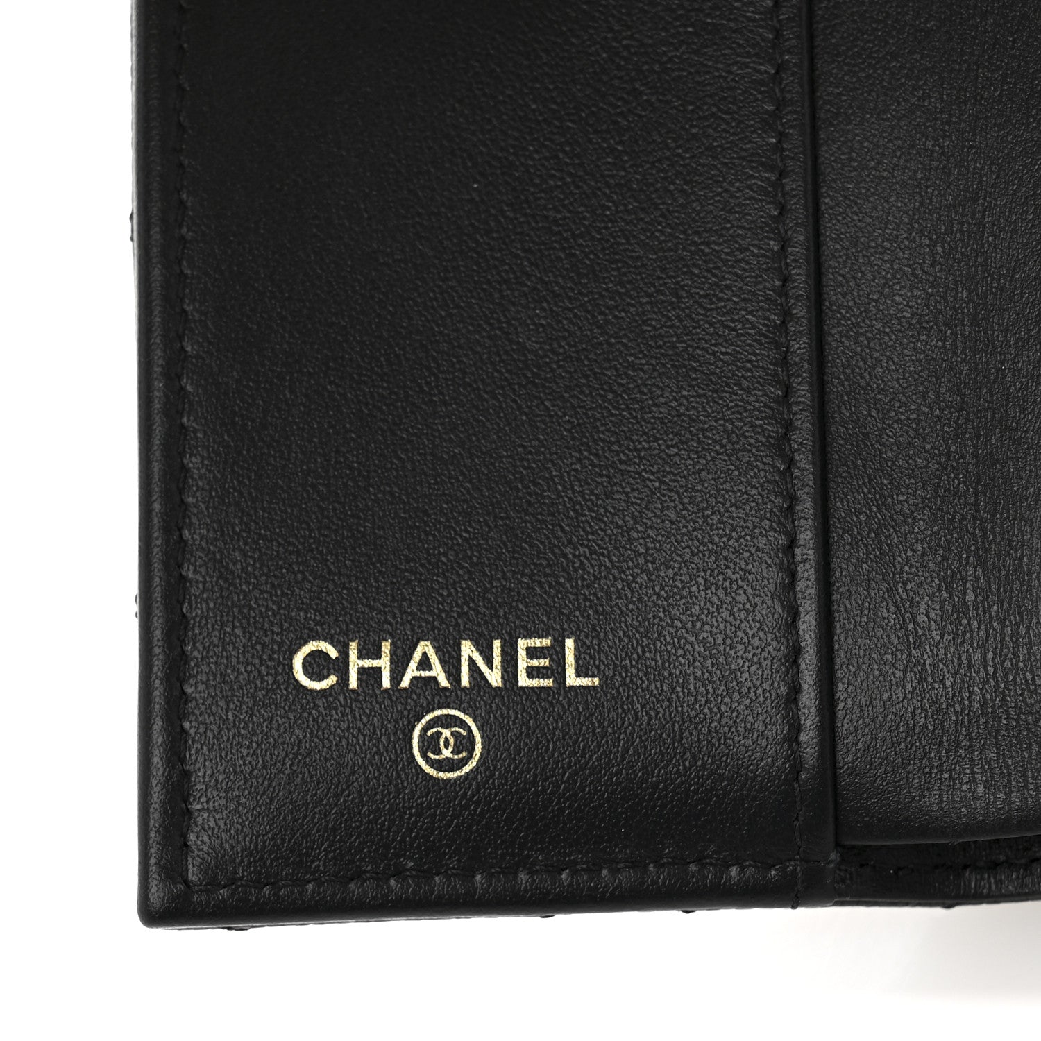 Chanel Caviar Quilted Small Textured CC Flap Wallet Black 6 of 9