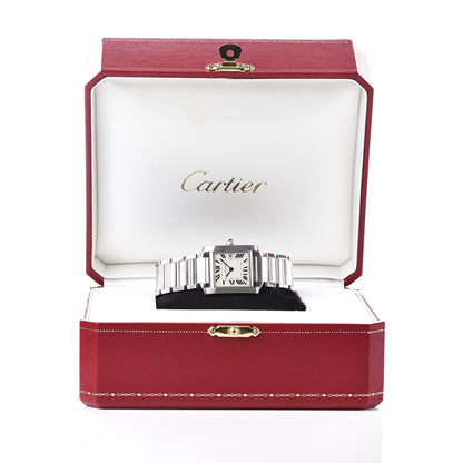 Cartier Stainless Steel 25mm Tank Francaise Quartz Watch 7 of 7