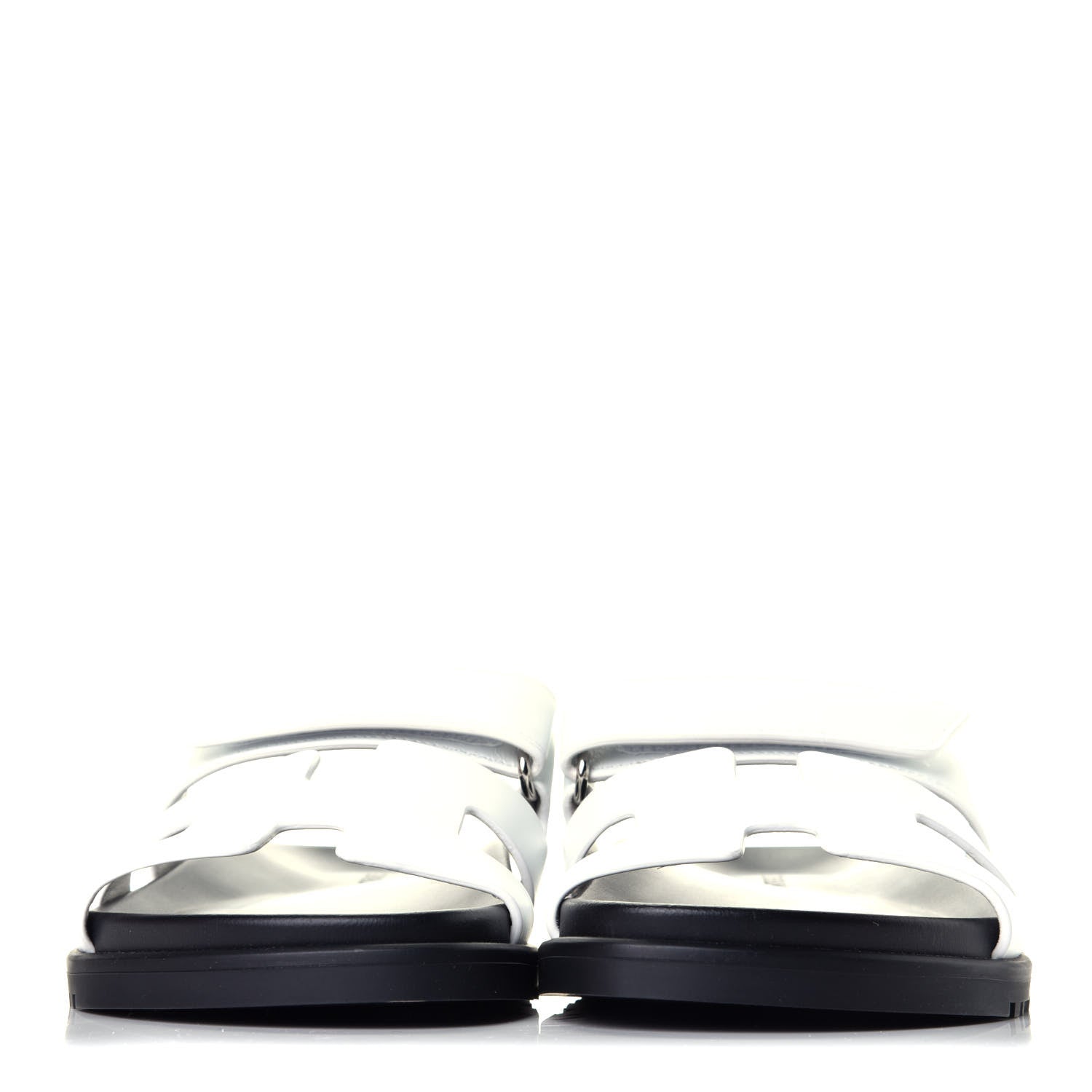 Hermes Calfskin Womens Chypre Sandals 36 White 2 of 9
