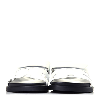 Hermes Calfskin Womens Chypre Sandals 36 White 2 of 9