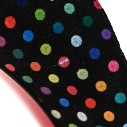 Christian Louboutin Suede Polka Dot Hot Chick 100 Pumps 38 Black Multicolor 38 Black Multicolor 8 of 9