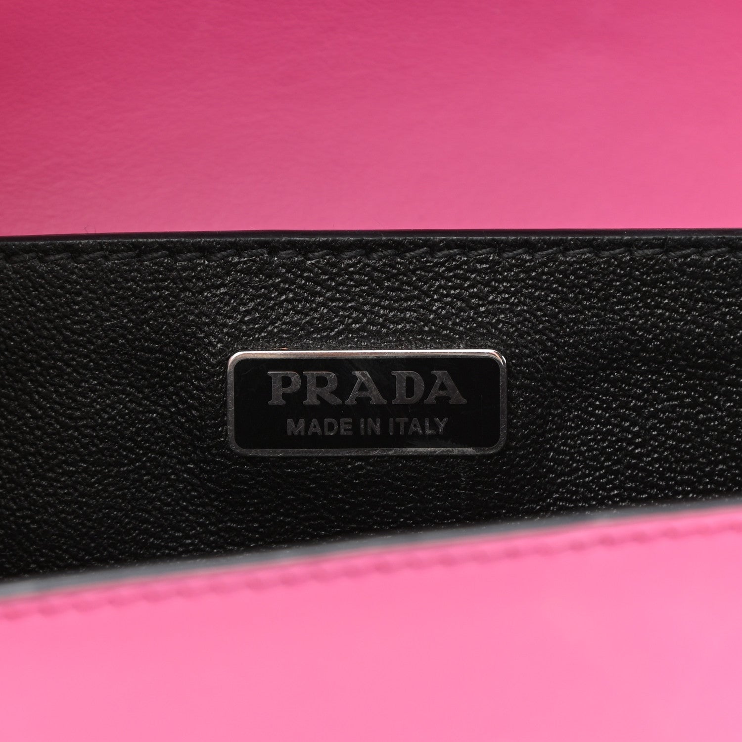 Prada City Calf Saffiano Studded Cahier Bag Fuxia Black 6 of 15