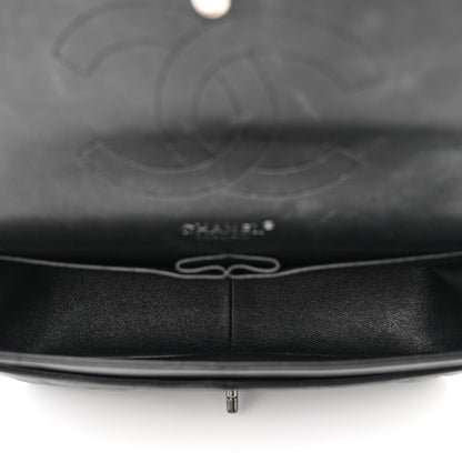 Chanel Crumpled Calfskin Quilted Jumbo Double Flap So Black 5 of 13