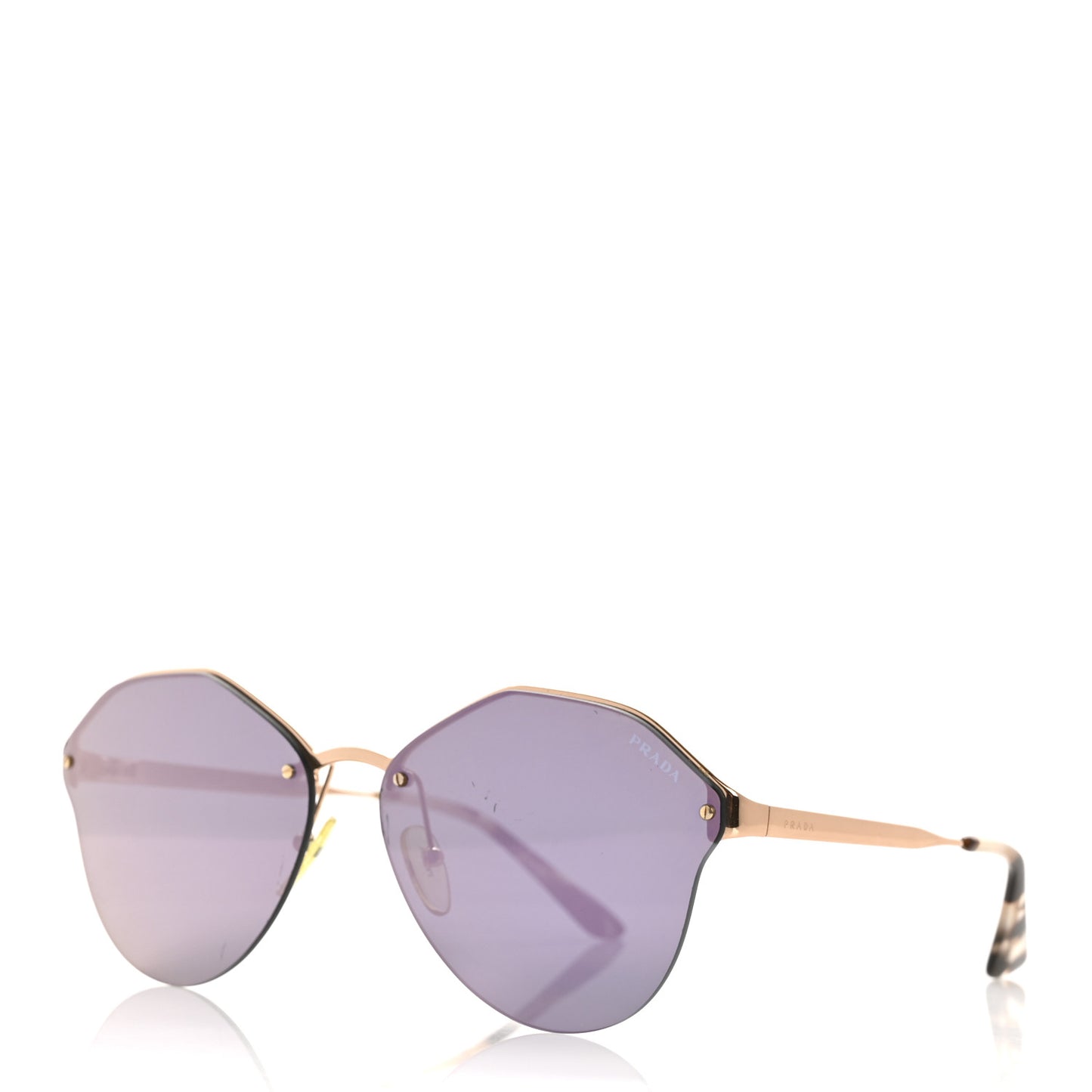 Rimless Sunglasses SPR 64T Violet Gold