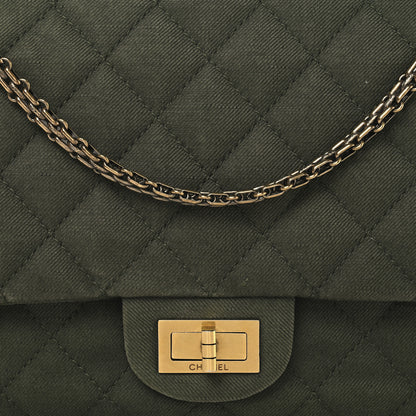 Chanel Canvas Quilted 2.55 Reissue 227 Flap Green 8 of 14