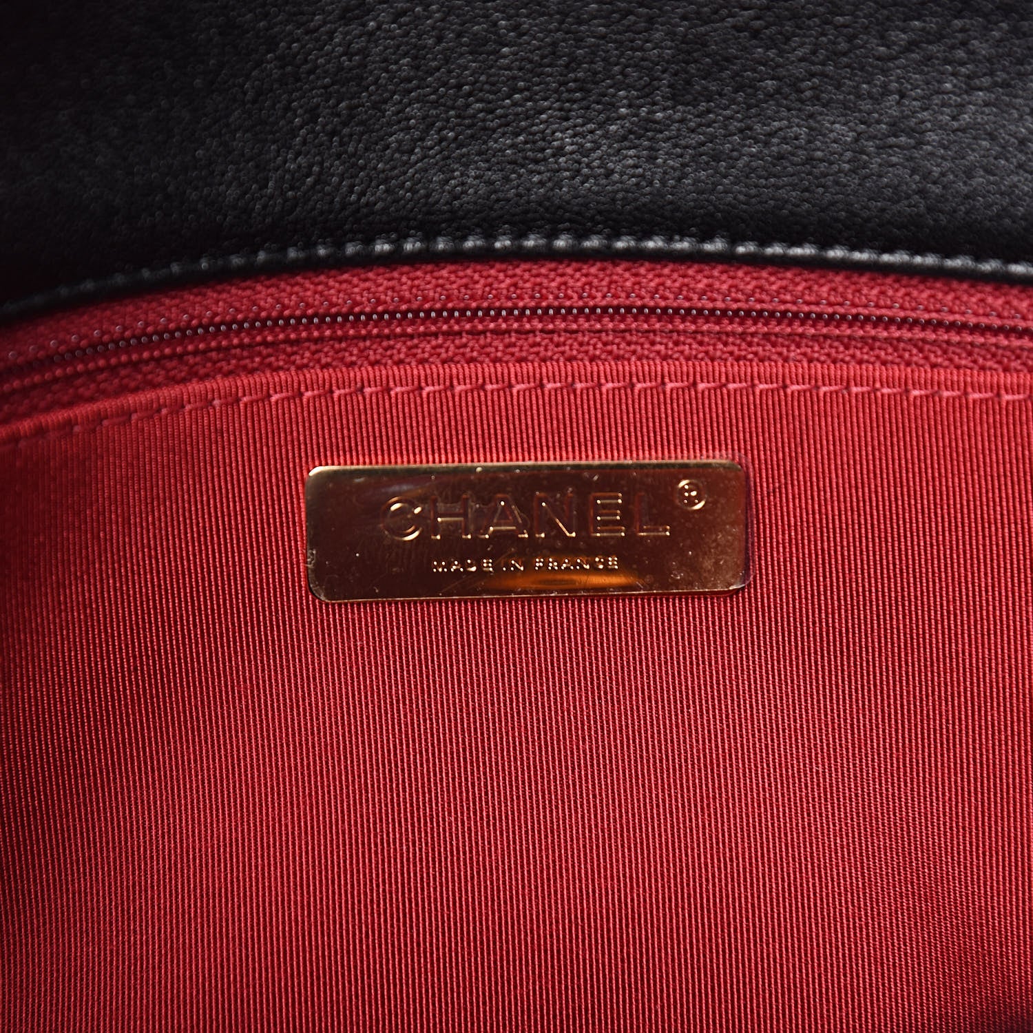 Chanel Goatskin Quilted Large 19 Flap Black 6 of 11