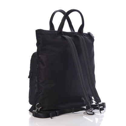 Prada Tessuto Nylon Montagna Tote Backpack Black 3 of 10