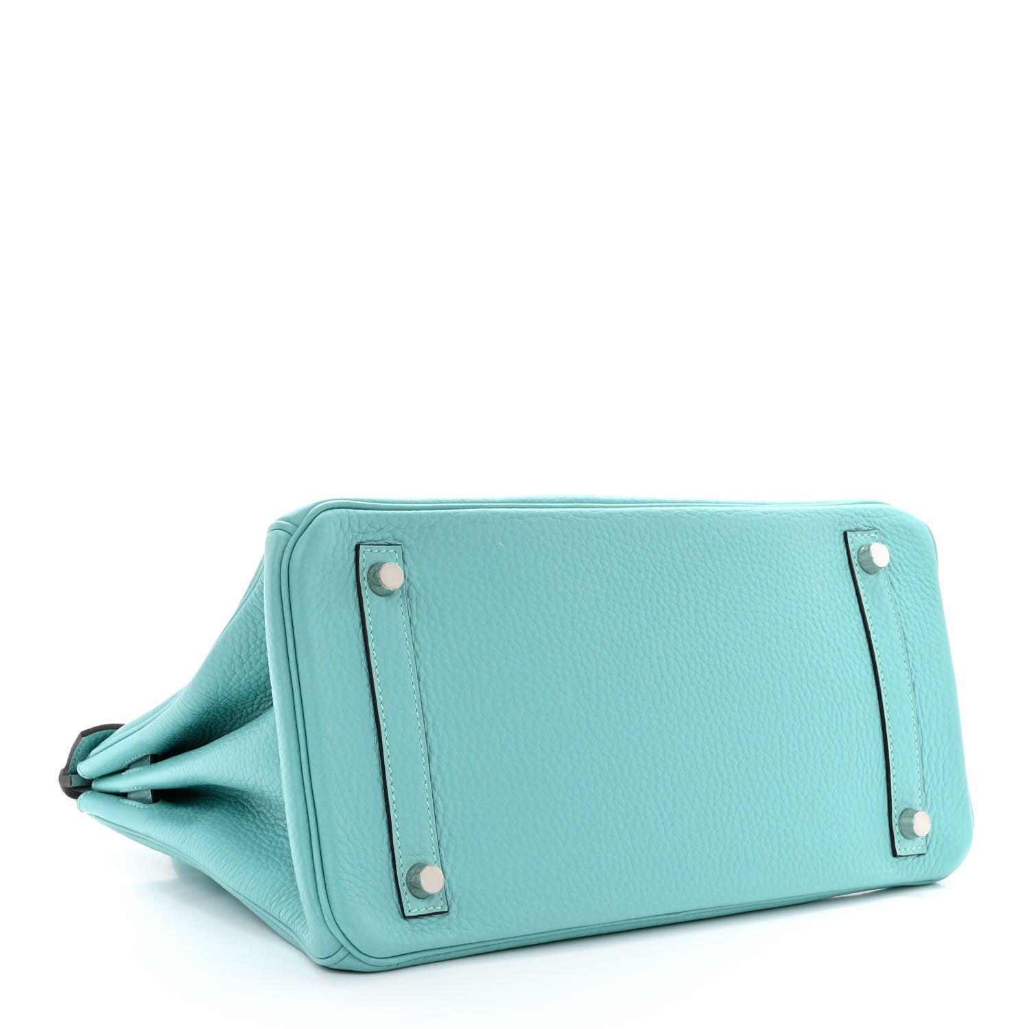 Hermes Taurillon Clemence Birkin 30 Bleu Atoll 3 of 9