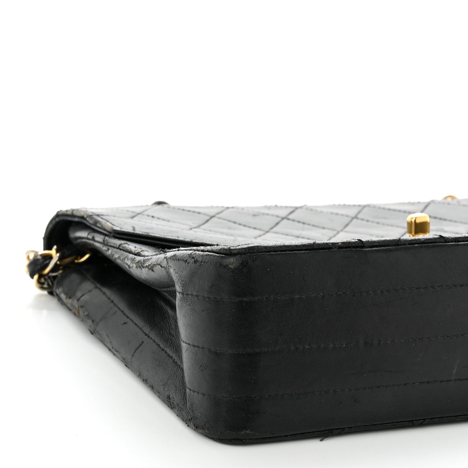 Chanel Lambskin Quilted Medium Single Flap Black 10 of 16