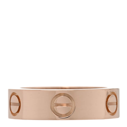 Cartier 18K Pink Gold Pink Sapphire 5.5mm LOVE Ring 50 5.25 3 of 4