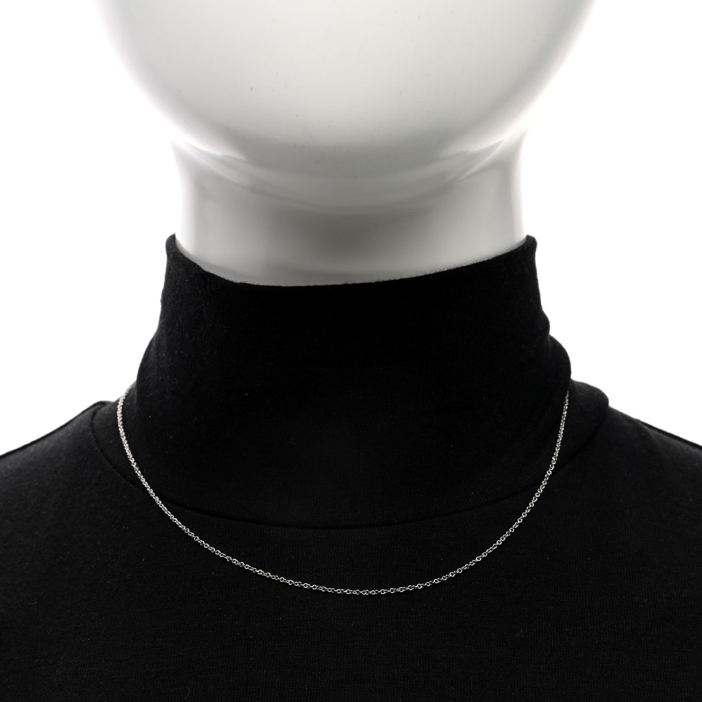 Platinum Chain Necklace 16"