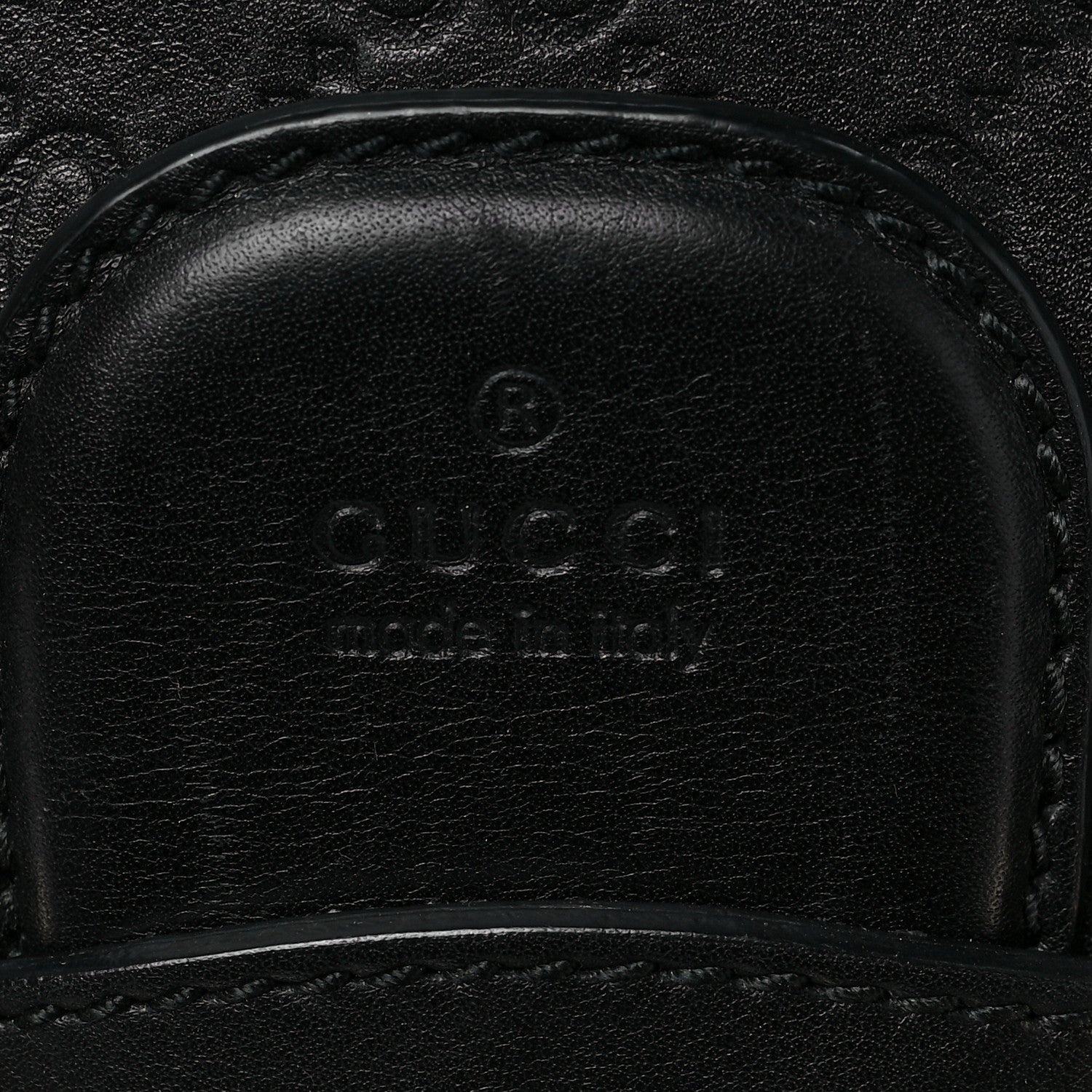 Gucci Guccissima Large Emily Chain Shoulder Bag Black 6 of 9