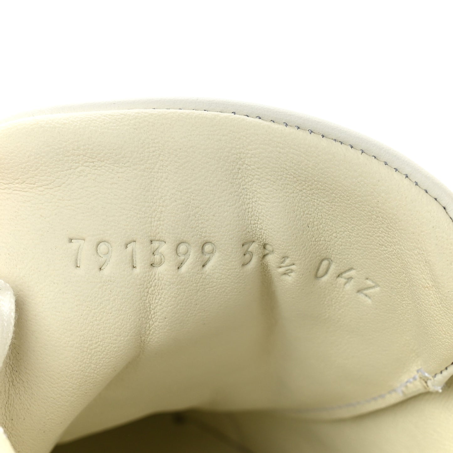 Ultralight Plume Calfskin Web Womens Ace Platform Sneakers 39.5 White