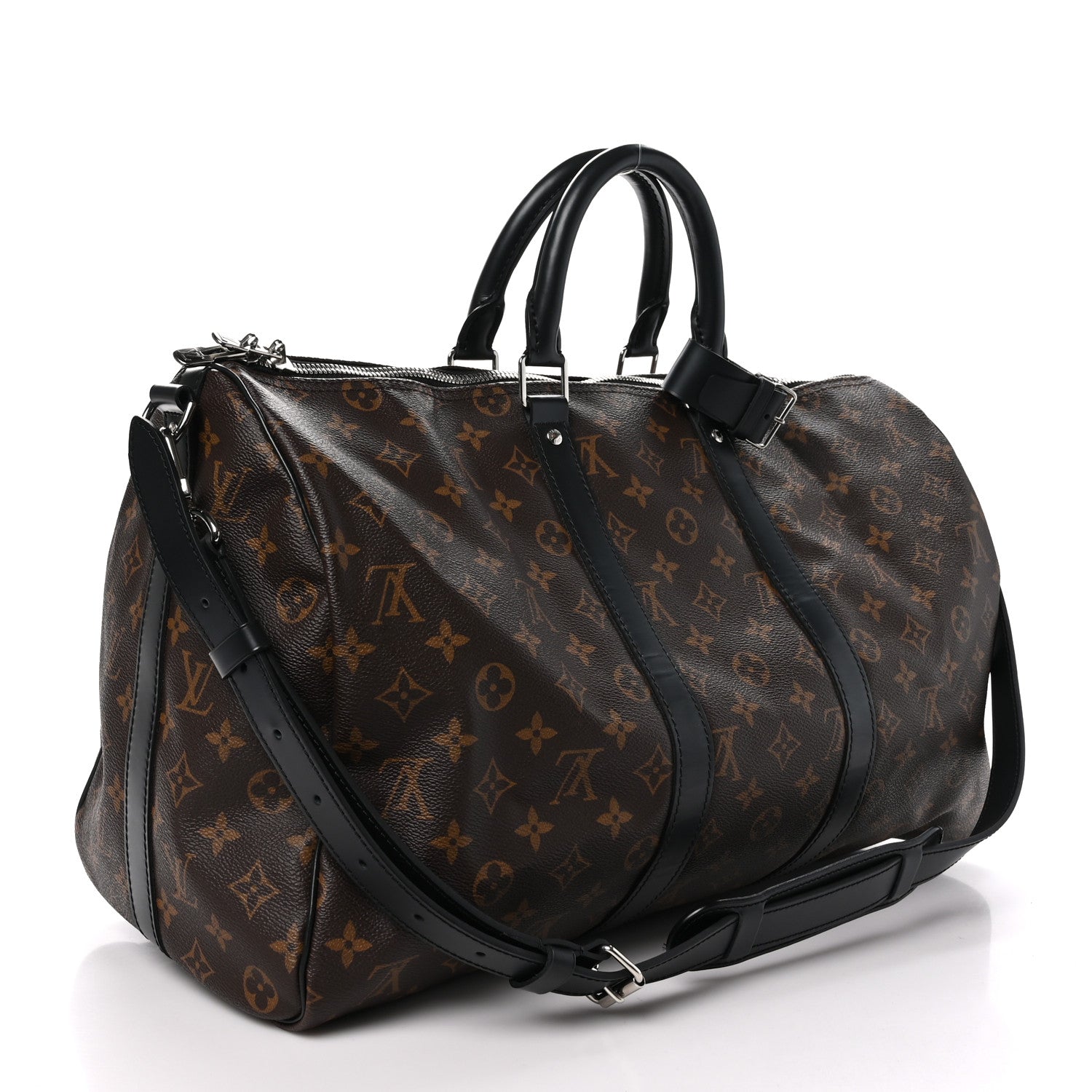 Louis Vuitton Monogram Macassar Keepall Bandouliere 45 2 of 10