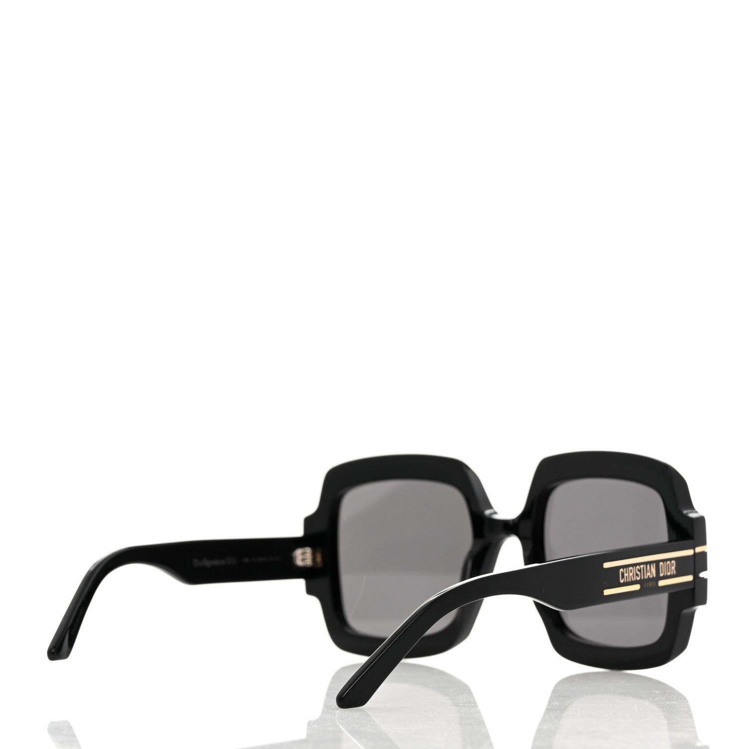Christian Dior Acetate Diorsignature S1U Square Sunglasses Black 4 of 7