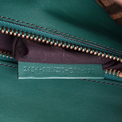 Fendi Buffalo Vitello Large Peekaboo Iconic Satchel Tobacco Verde 9 of 29