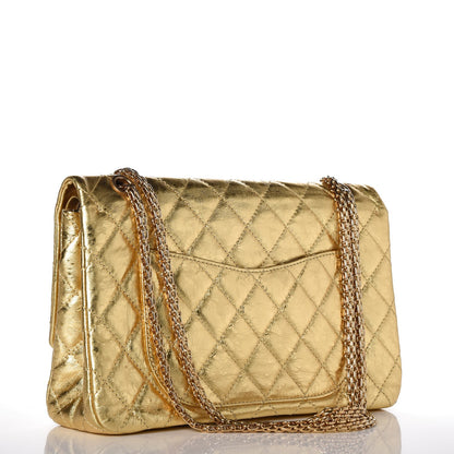 Chanel Metallic Aged Calfskin Quilted 2.55 Reissue 227 Flap Gold 3 of 9
