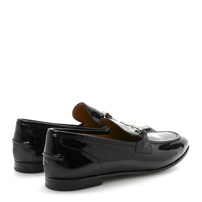 Gucci Patent Womens Jordaan Loafers 40 Black 5 of 10