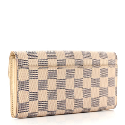 Louis Vuitton Damier Azur Sarah Wallet NM 3 of 10
