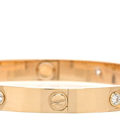 Cartier 18K Yellow Gold 10 Diamond LOVE Bracelet 17 4 of 8