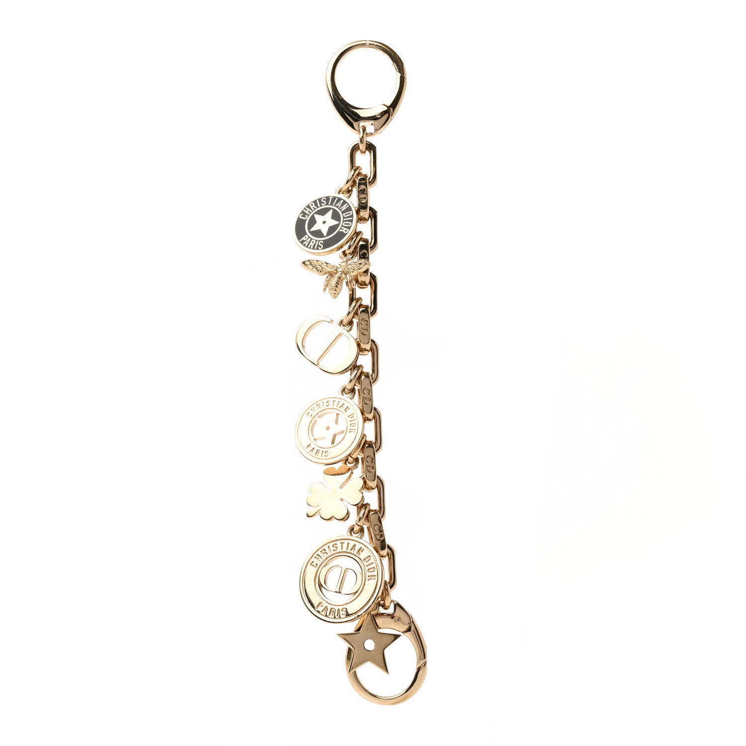 Christian Dior Lacquer 30 Montaigne Bag Charm Gold 1 of 4