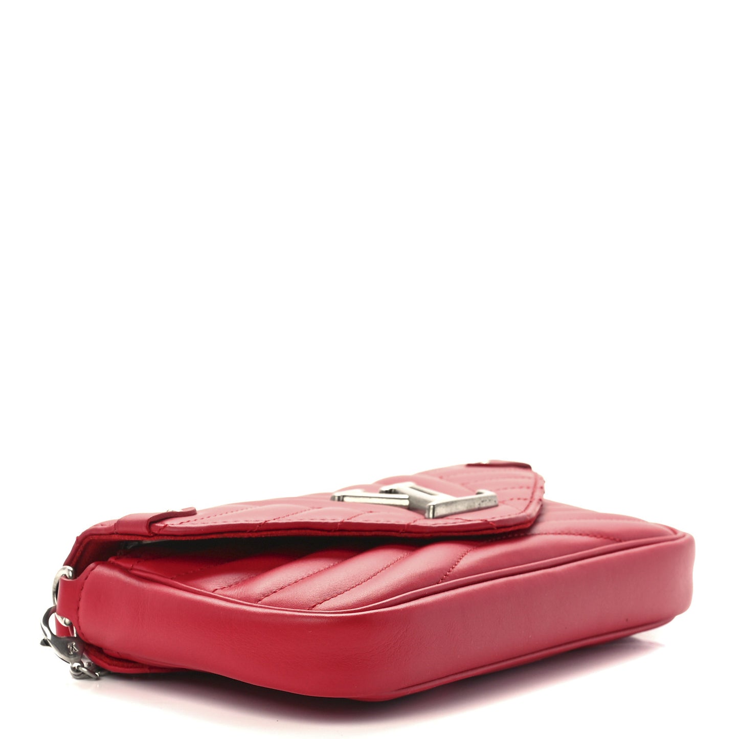 Calfskin New Wave Chain Pochette Scarlet