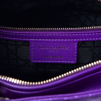 Christian Dior Lambskin Cannage Large Lady Dior Purple 7 of 15