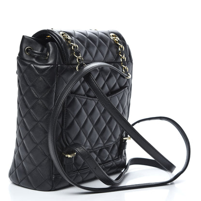 Chanel Calfskin Quilted Small Urban Spirit Backpack Black 2 of 11
