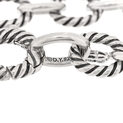 David Yurman Sterling Silver 10mm Medium Oval Link Bracelet 3 of 3