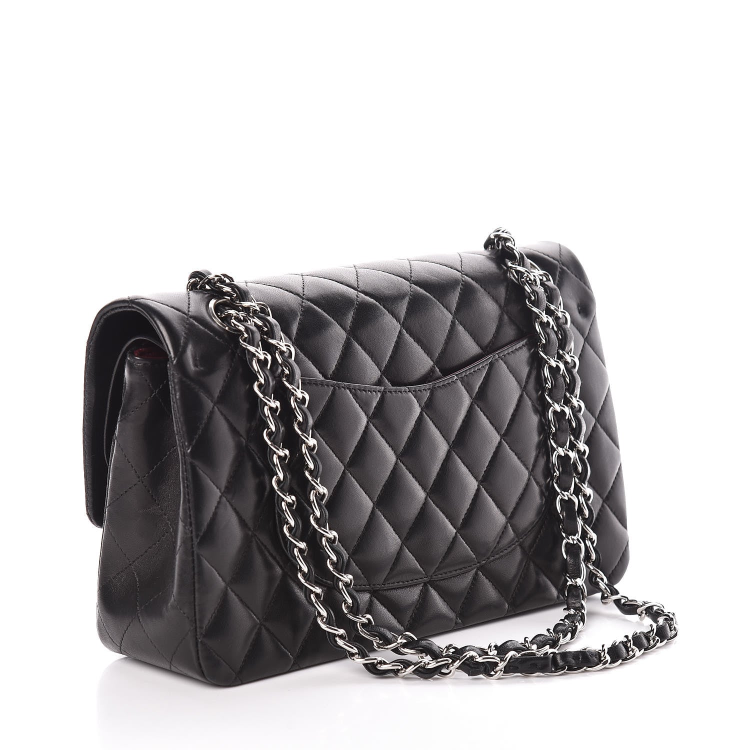 Chanel Lambskin Quilted Medium Double Flap Black 3 of 13