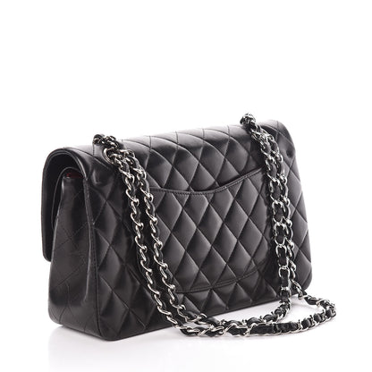 Chanel Lambskin Quilted Medium Double Flap Black 3 of 13