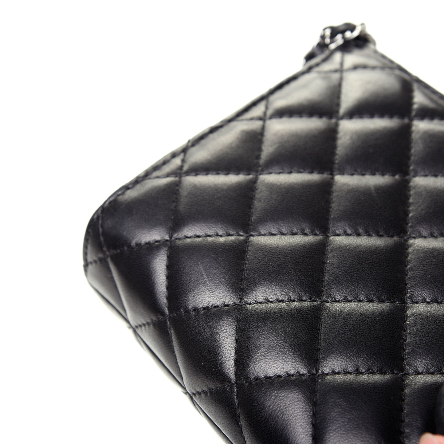 Lambskin Mineral Nights Pochette Wristlet Black