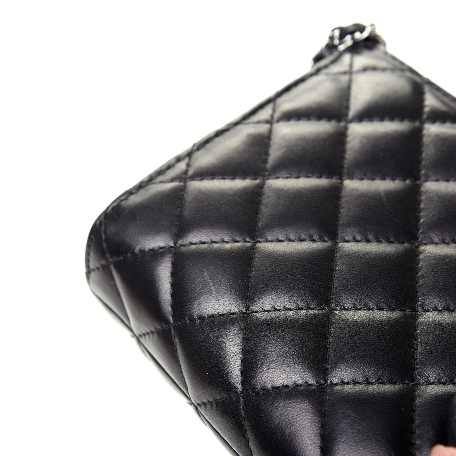 Chanel Lambskin Mineral Nights Pochette Wristlet Black 7 of 8