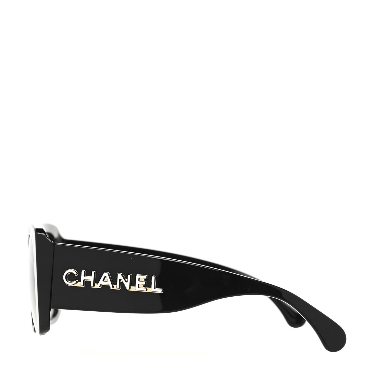 Acetate CC Logo Square Sunglasses 71472 Black