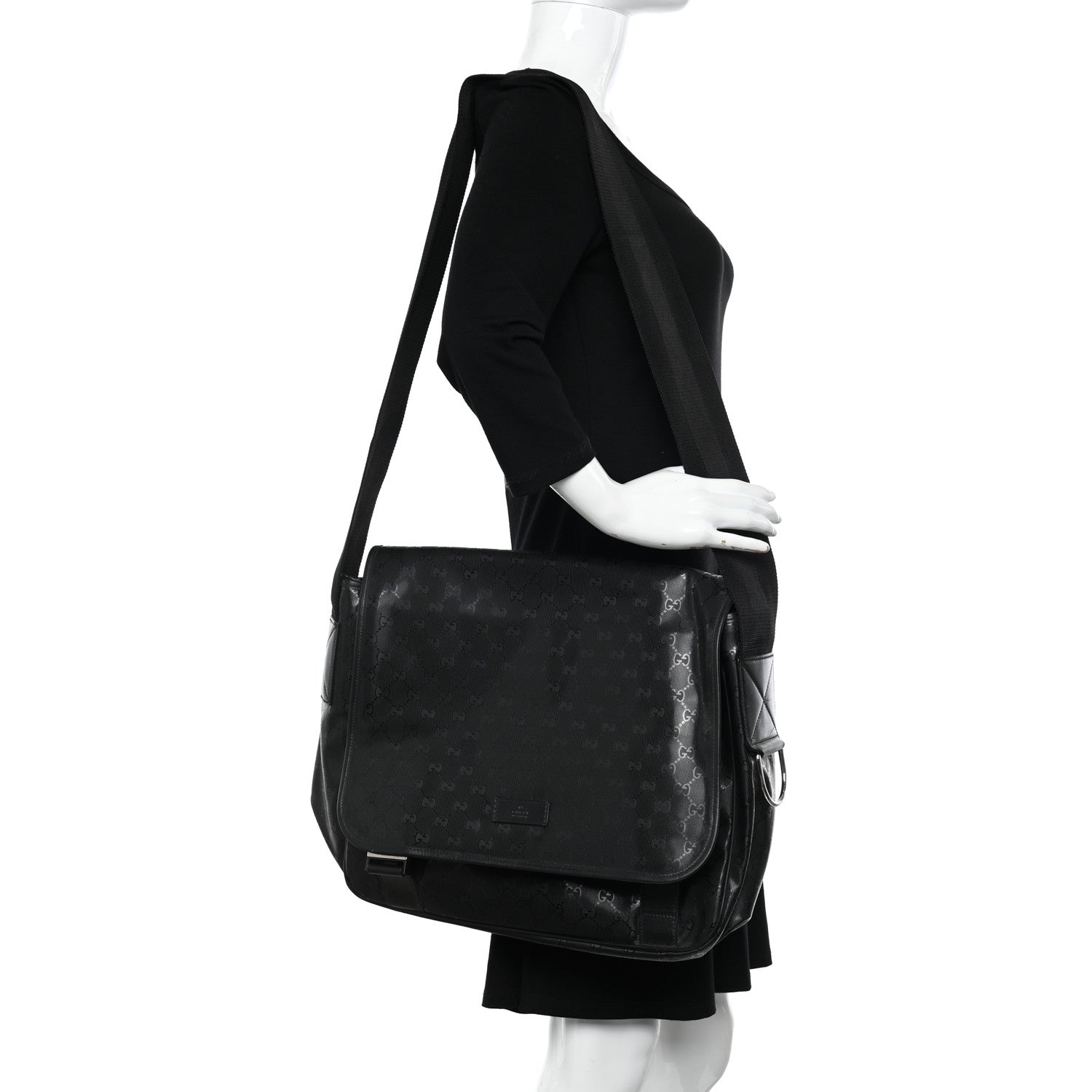 Gucci Imprime Monogram Mamas Diaper Bag Black 2 of 13