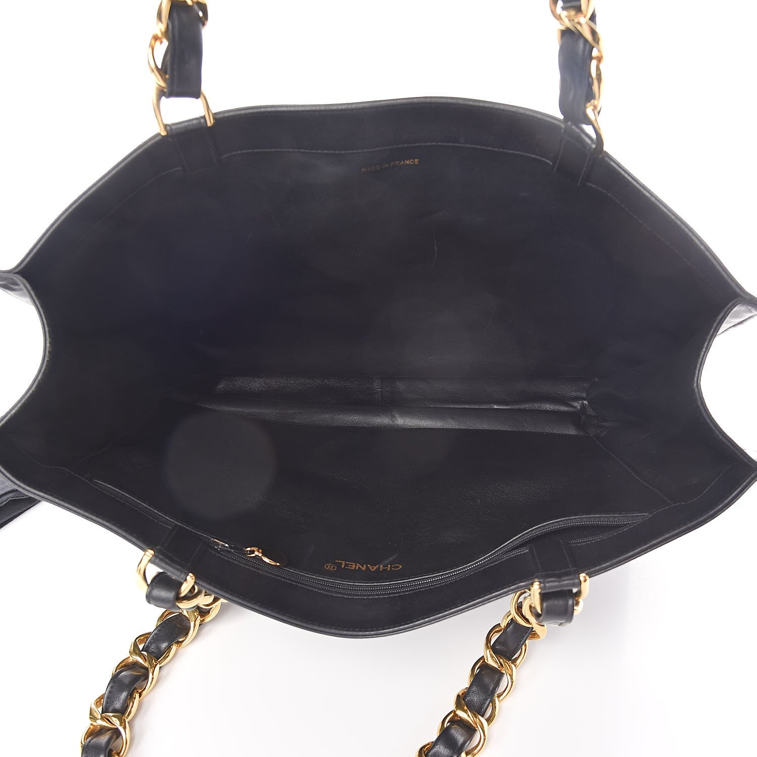 Chanel Lambskin CC Tote Black 5 of 11