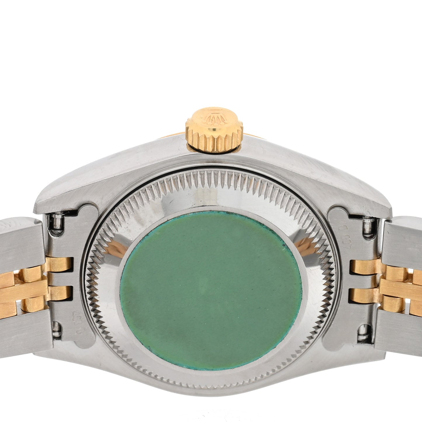 Stainless Steel 18K Yellow Gold Diamond 26mm Oyster Perpetual Datejust Watch Blue Gradient 69173