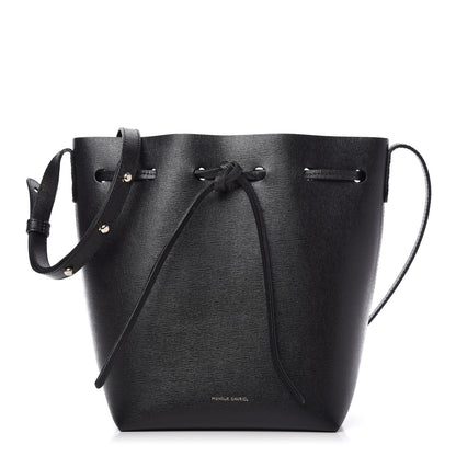 Mansur Gavriel Saffiano Mini Bucket Bag Black 1 of 10