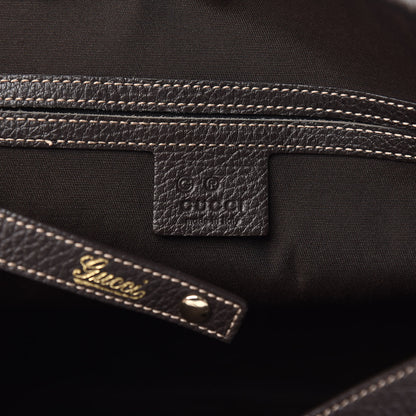 Gucci Crystal Monogram Medium Abbey Shoulder Bag Dark Brown 6 of 9