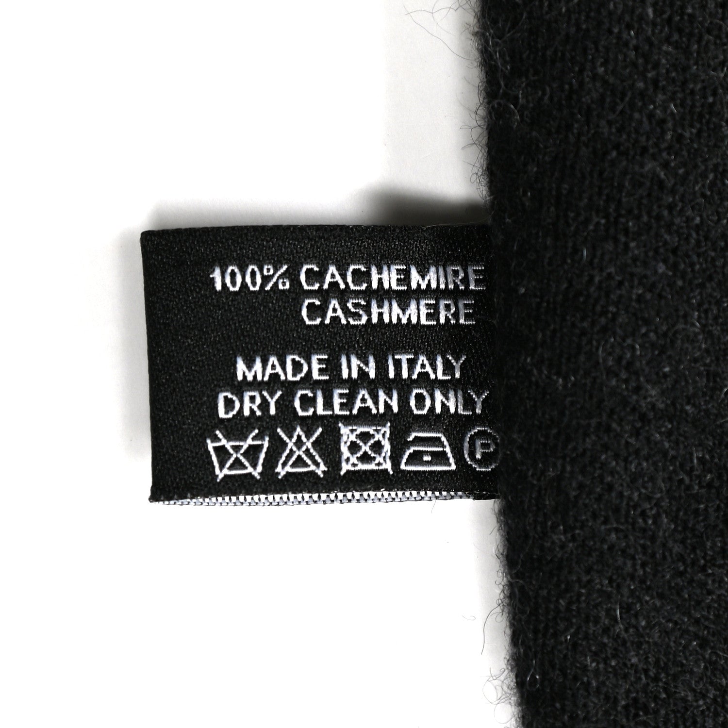 Chanel Cashmere CC Logo Stole Black 4 of 4