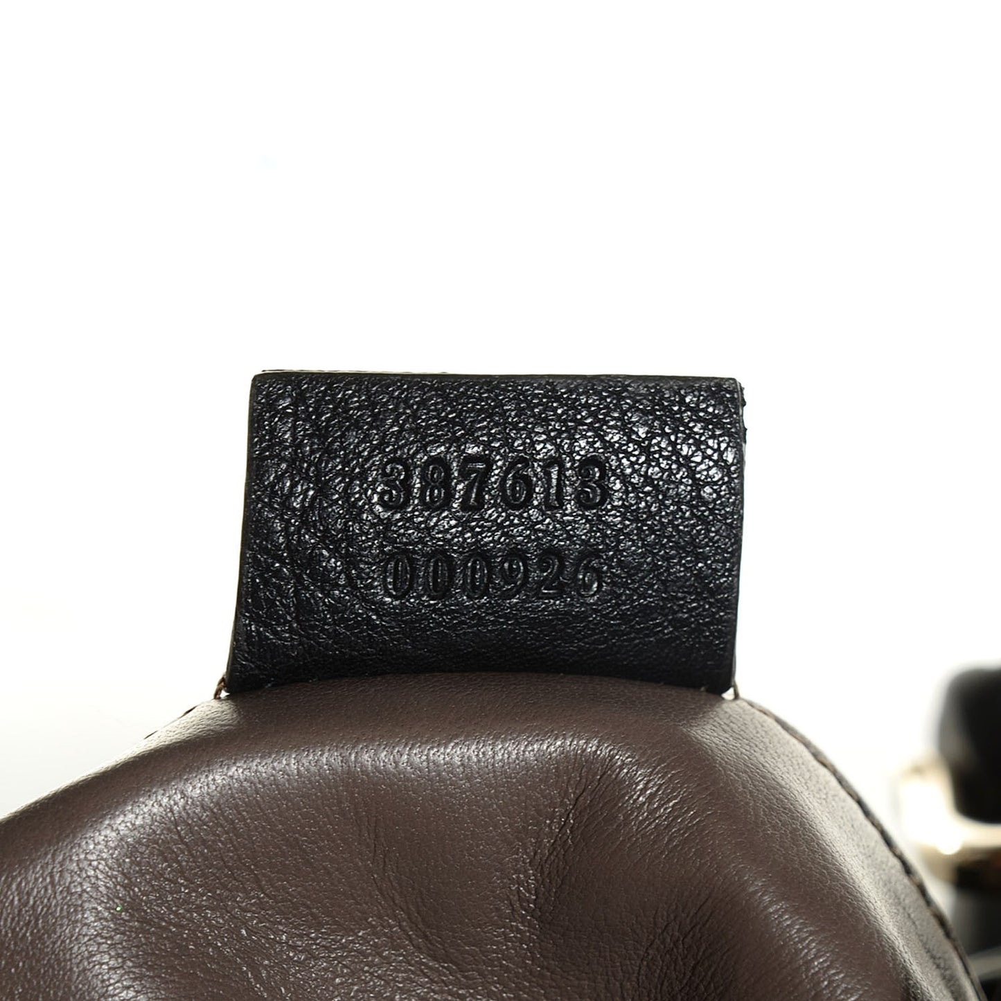 Pebbled Calfskin Miss Bamboo Bucket Bag Black