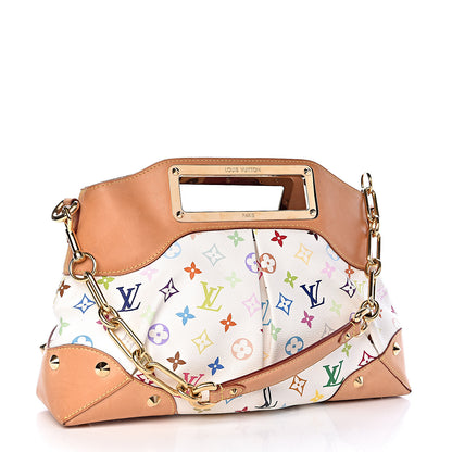 Louis Vuitton Monogram Multicolor Judy MM White 3 of 9